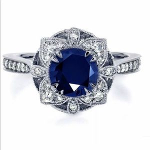 NWT Blue and White Sapphire Ring